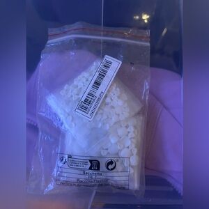 White toenail press ons